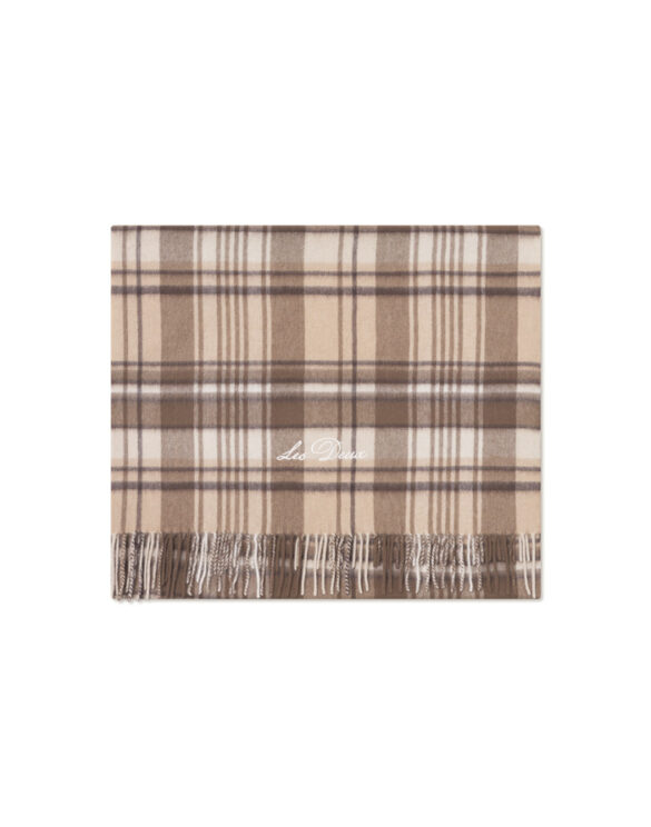 Les Deux Accessories Scarves Les Deux Check Wool Scarf Irish Cream 1000675-IRISH CREAM