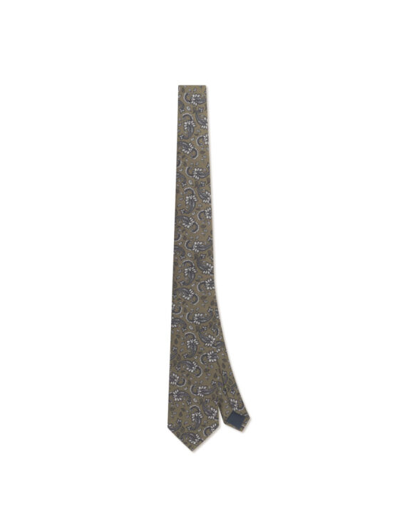 Les Deux Accessories Ties & Neckerchiefs Paisley Tie Teak Brown 1000722-TEAK BROWN