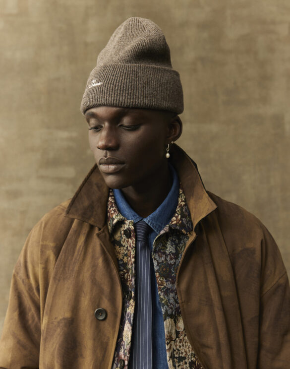 Les Deux Accessories Hats Wayne Embroidered Beanie Dark Navy 1000673-DARK NAVY