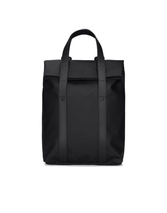 Rains 12780-01 Black 2 Way Tote Backpack Mini Black Bags