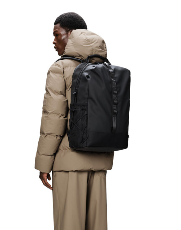 Rains 12790-01 Black Trail Clip Front Backpack Black Seljakott Kotid