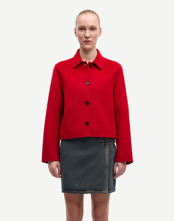 Samsøe Samsøe Women Jackets Saholly Jacket Haute Red F25300160-HAUTE RED