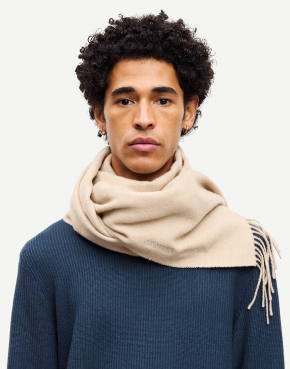 Samsøe Samsøe U25300004-Beige Mel. Sajolly Scarf Beige Melange Accessories Scarves
