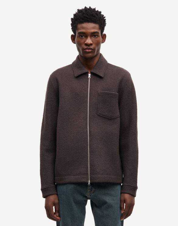 Samsøe Samsøe Men Jackets Hannes Full Zip Turkish Coffee M22400082-Turkish Coffee