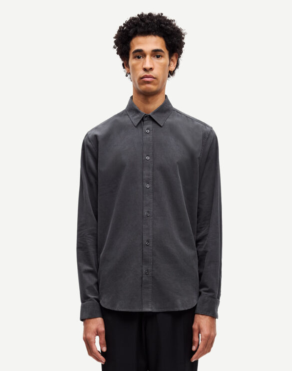 Samsøe Samsøe Men Shirts Saliam Nx Shirt Black Oyster M10000028-Black Oyster