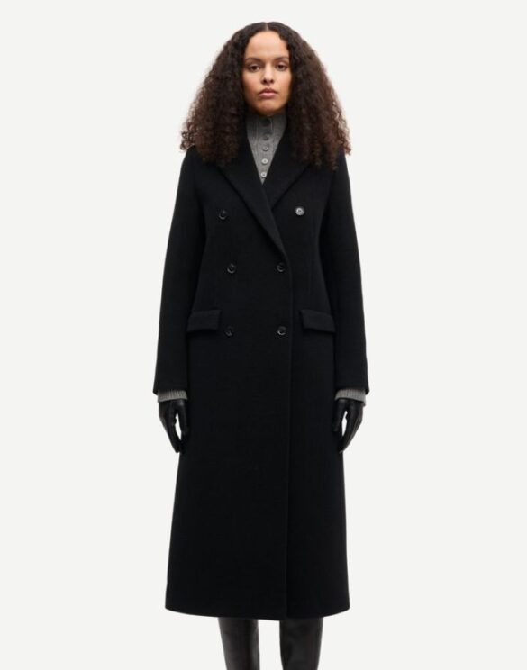 Samsoe Samsoe Falcon Wool Coat Black womens winter coat