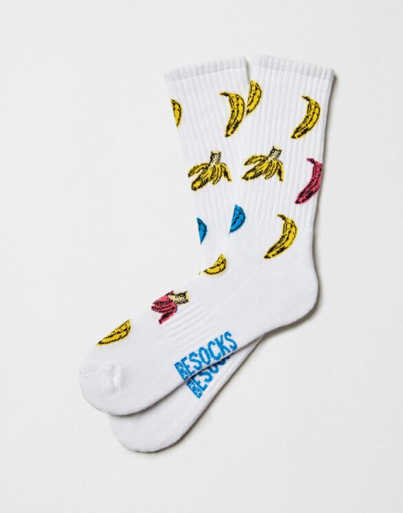 BeSocks Accessories Socks  BeBanana Street White
