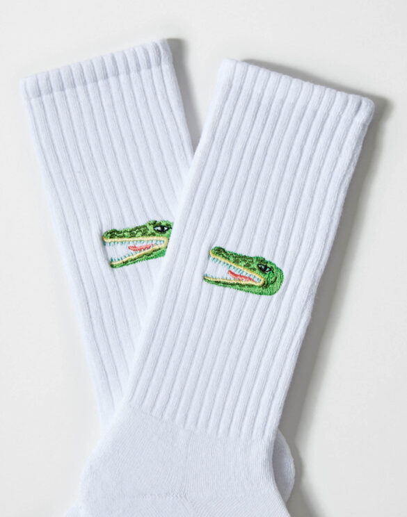 BeSocks Aksessuaarid Sokid  BeCrocodile White