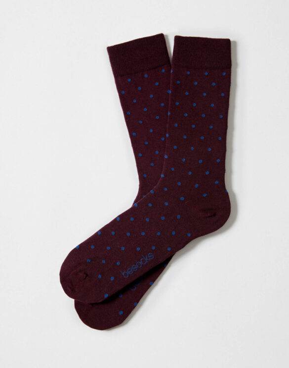 BeSocks Accessories Socks  BeDots Burgundy