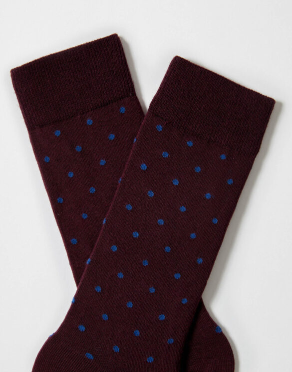 BeSocks Sokid Aksessuaarid  BeDots Burgundy