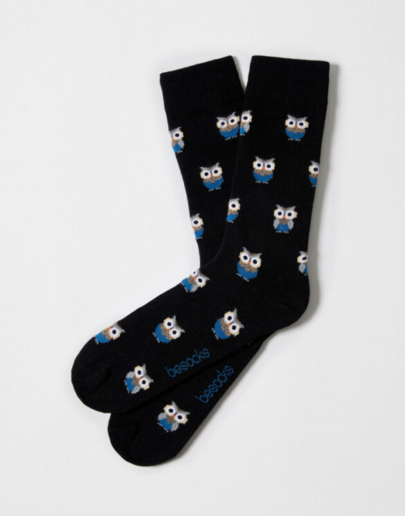 BeSocks Accessories Socks BeOwl Black Socks BeOwl Black