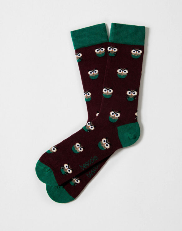 BeSocks Accessories Socks BeOwl Burgundy Socks BeOwl Burgundy