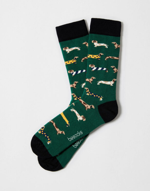 BeSocks Accessories Socks BePets Green Socks BePets Green