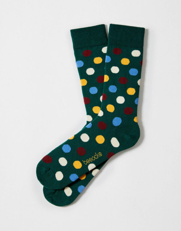 BeSocks Accessories Socks  BePolkadots Green