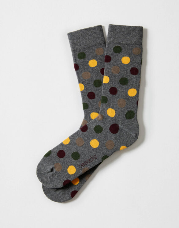 BeSocks Accessories Socks BePolkadots Dark Grey Socks BePolkadots Dark Grey