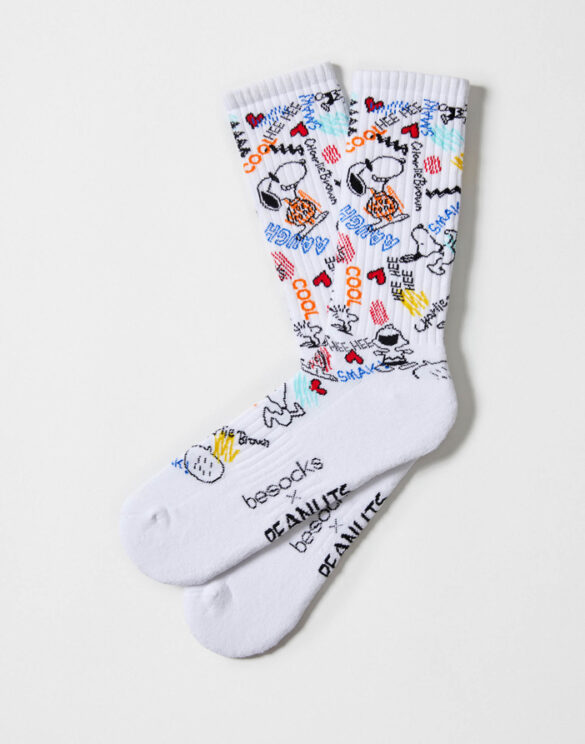 BeSocks Sokid Aksessuaarid  BESNOOPY White