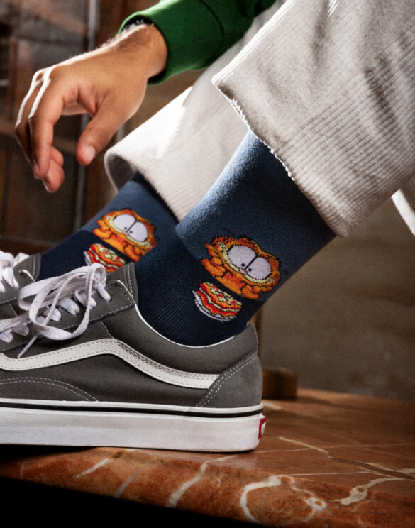 BeSocks Accessories Socks BeGarfield Lasagna Blue Socks BeGarfield Lasagna Blue