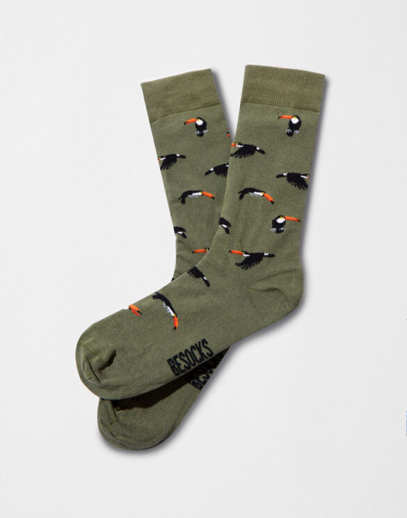 BeSocks Accessories Socks BeToucan Green Socks BeToucan Green