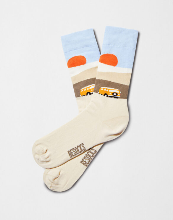 BeSocks Accessories Socks BeRoadtrip Beige Socks BeRoadTrip Beige