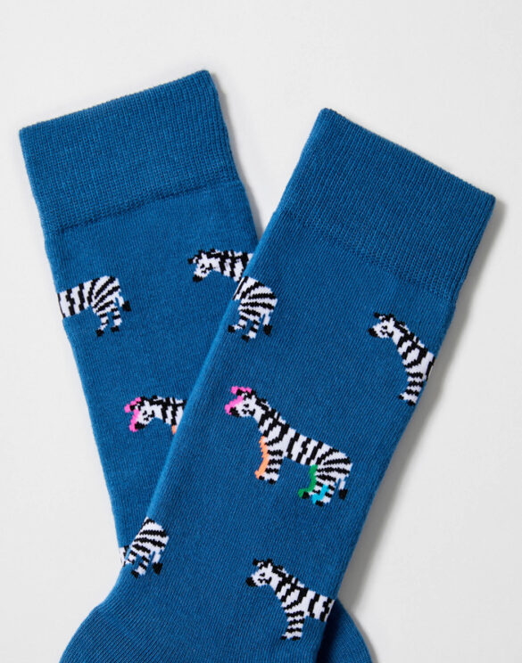 BeSocks Sokid Aksessuaarid  BeZebra Blue