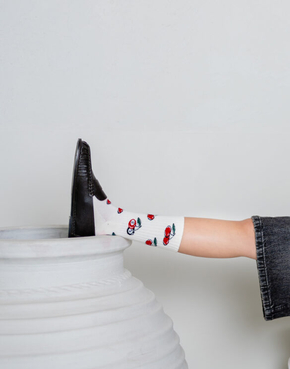 BeSocks Accessories Socks BeCherry Beige Street Socks BeCherry Beige