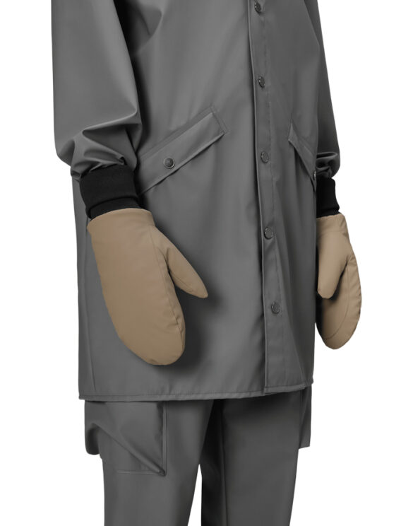 Rains 16070-133 Beige Alta Puffer Mittens Beige Kindad Aksessuaarid Kindad