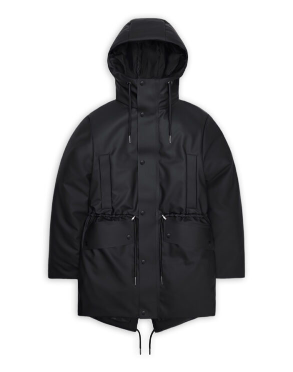 Rains 21500-01 Black Nome String W Parka Black Women   Outerwear  Winter coats and jackets