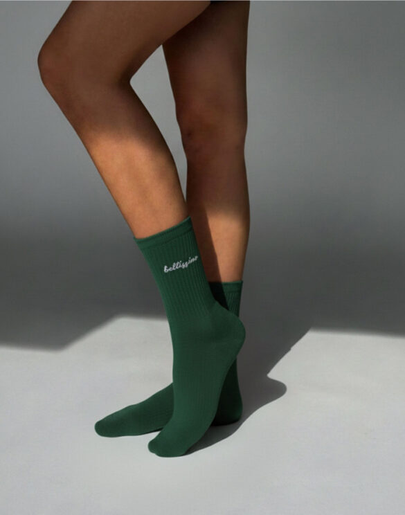 No Bad Days Club Accessories Socks Bellissimo Socks BELLISSIMO-DARK GREEN