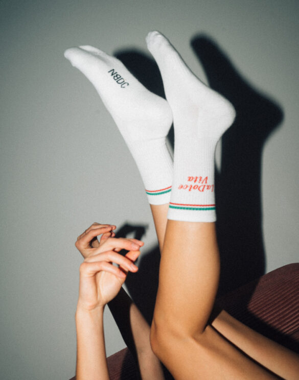 No Bad Days Club Accessories Socks La Dolce Vita Socks LADOLCEVITA-WHITE