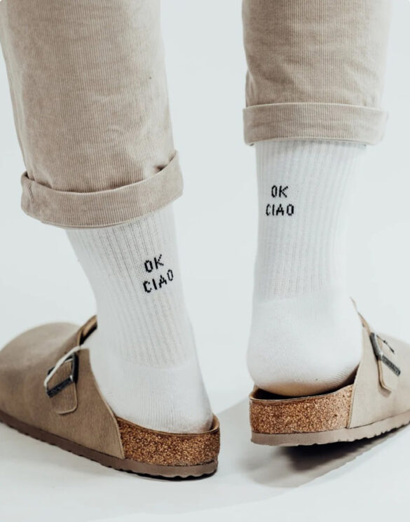 No Bad Days Club Accessories Socks  OKCIAO-RETRO-WHITE