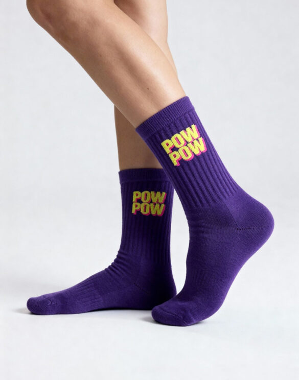 No Bad Days Club Accessories Socks PowPow Socks POWPOW-PURPLE