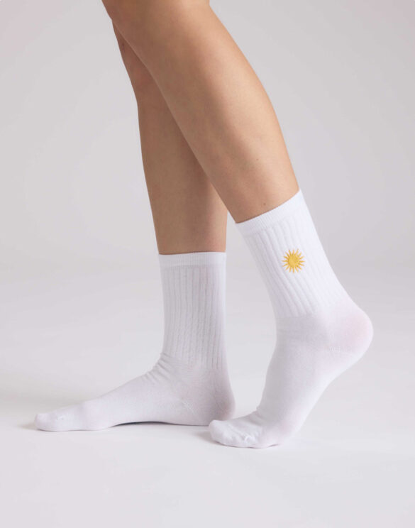 No Bad Days Club Accessories Socks  SUN-WHITE