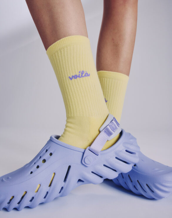 No Bad Days Club Accessories Socks  VOILA-BUTTER YELLOW
