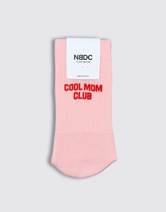 No Bad Days Club Accessories Socks Cool Mom Club Socks CMC-ROSE-WHITE