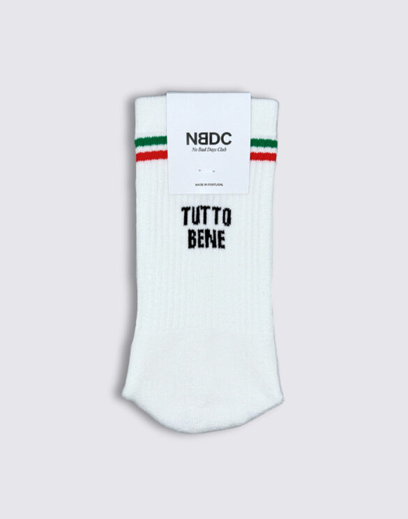 No Bad Days Club Accessories Socks  TB-RETRO-WHITE