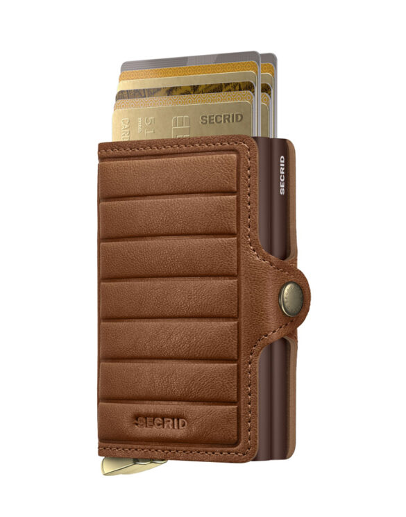 Secrid Twinwallet Emboss Lines Cognac+