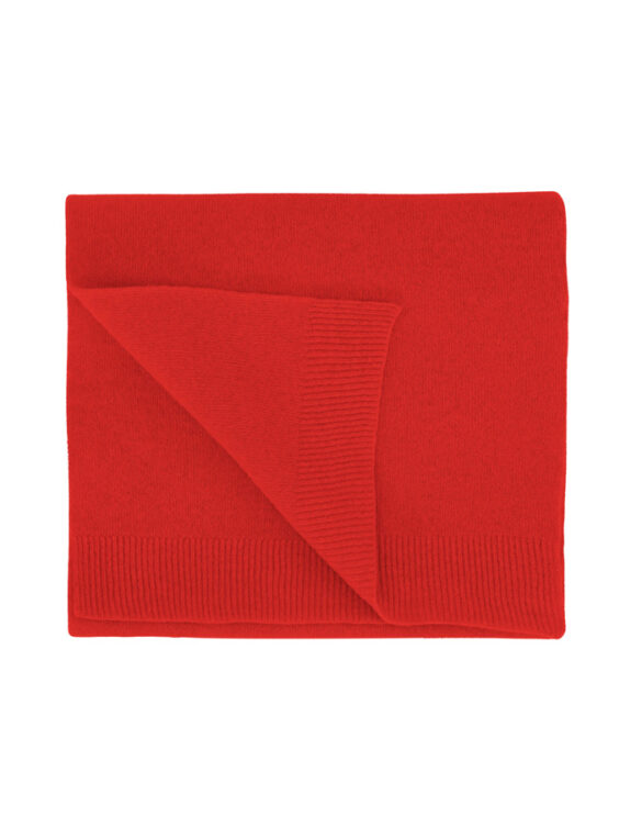 Colorful Standard Accessories  Merino Wool Scarf Red Tangerine  CS5082-Red Tangerine