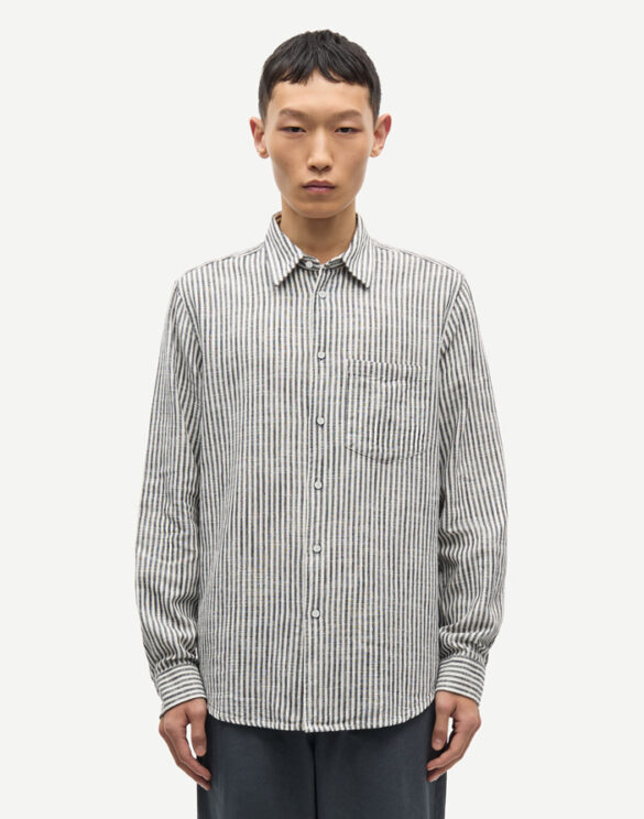 Samsøe Samsøe Men Shirts Liam Fp Shirt Salute Stripe M22100012-SALUTE ST.