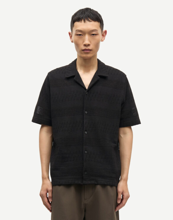 Samsøe Samsøe M26100090-BLACK } Samartin Shirt Black Men Shirts