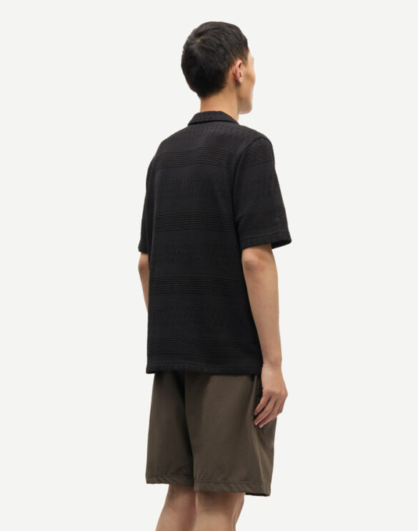Samsøe Samsøe M26100090-BLACK Samartin Must Särk Meeste riided Särgid