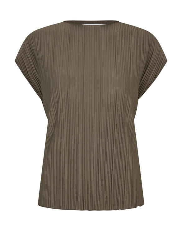 Samsøe Samsøe F26100055-MAJOR BROWN } Sauma Top Major Brown Women Blouses and tops