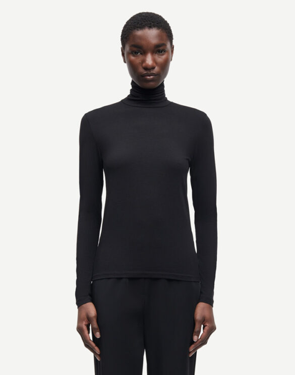 Samsøe Samsøe Women Blouses and tops Ester Turtleneck Black F00013122-BLACK