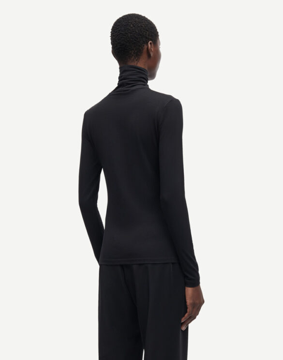 Samsøe Samsøe F00013122-BLACK Ester Must Turtleneck Naised Pluusid ja topid