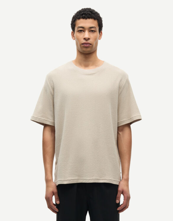 Samsøe Samsøe M22200041-PURE CASHMERE } Odin T-Shirt Pure Cashmere Men T-shirts