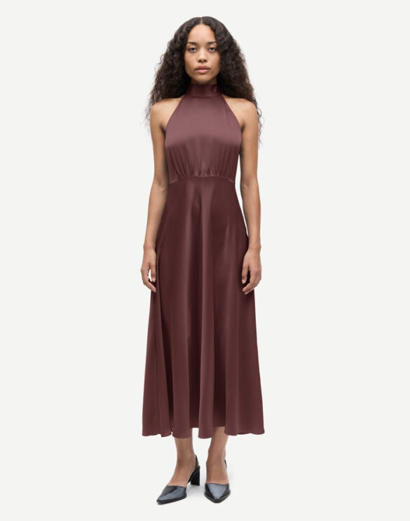 Samsøe Samsøe F20500071-FUDGE } Rheo Dress Fudge Women Dresses
