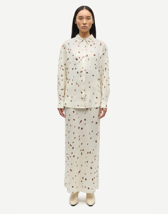 Samsøe Samsøe F24200182-STRAY DOTT } Saagneta Long Skirt Stray Dott Women Skirts