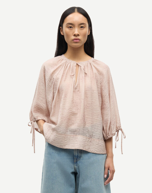 Samsøe Samsøe Women Blouses and tops Samateran Ss Blouse Blooming Pink F26100019-BLOOMING PINK