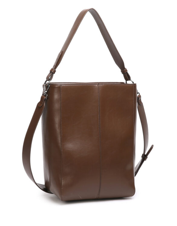 Hvisk Accessories Bags Shoulder bags Casset Glossy Structure Cocoa 2601-011-010500-496 Cocoa