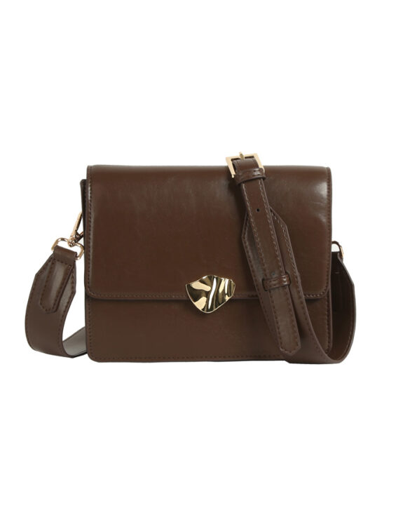 Hvisk 2601-012-010501-496 Cocoa Cayman Glossy Structure Hardware Cocoa Accessories Bags Crossbody bags