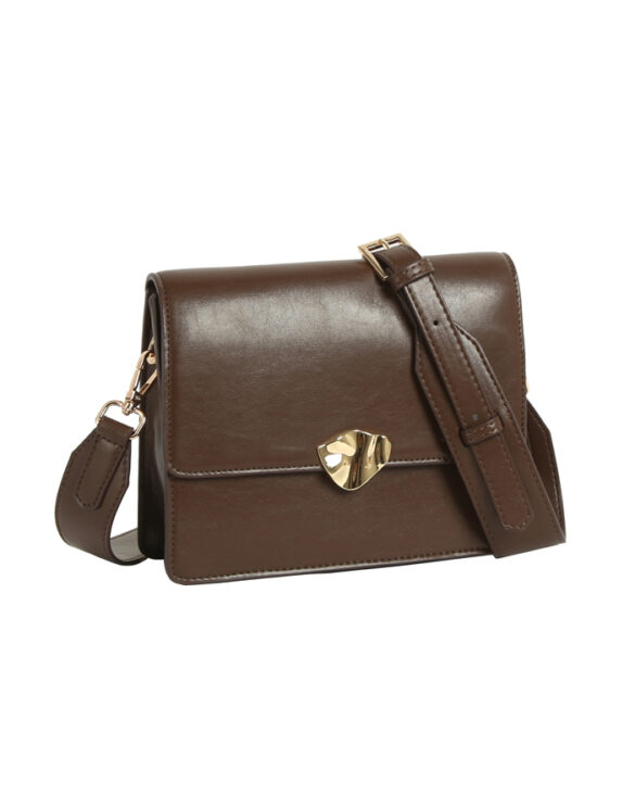 Hvisk Accessories Bags Crossbody bags Cayman Glossy Structure Hardware Cocoa 2601-012-010501-496 Cocoa